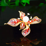 Five-petal Flower Vintage Corsage Pin Brooch – Jewelry Gift Ideas — 3
