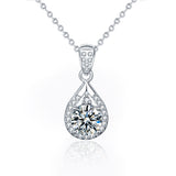 925 Sterling Silver Moissanite Necklace Ladies – Jewelry Gift Ideas — 4
