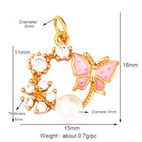 Pure Copper Micro-inlaid Color Flower Zircon Hollow – Small Gift Ideas — 15
