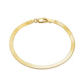 S925 Sterling Silver Bracelet Flat Snake Bone – Jewelry Gift Ideas — 2