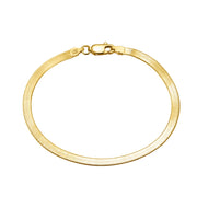 S925 Sterling Silver Bracelet Flat Snake Bone – Jewelry Gift Ideas — 2