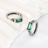 Fashion Crater Texture Green Stone Earrings – Stylish Gifts — 2