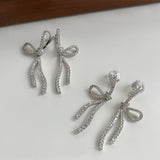 French Style Full Zirconium Bow Ear Clip – Stylish Gifts — 2