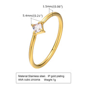 Zircon Gold Ring For Women – Gifts for Her — 6