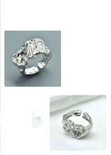 Silver Foil Paper Irregular Girls' Opening Ring – Useful Gifts — 5