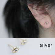 Eyelashes Blue Eyes Inlaid Zirconium Diamonds – Meaningful Gifts — 5