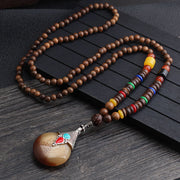 Men's And Women's Ethnic Necklaces Retro Wooden Beads – Gifts for Her — 10