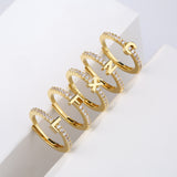 26 English Alphabet Zircon Ring Letters – Stylish Gifts — 1