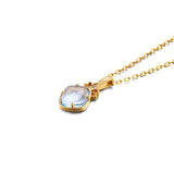 Vintage Minimalist Corolla Blue Topaz Pendant – Jewelry Gift Ideas — 2