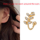 Super Flashing Diamond Earrings With Butterfly Ear – Stylish Gifts — 19