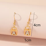 Gold Padlock Lock Pendant Rhinestone Initial Name – Jewelry Gift Ideas — 3