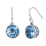 Crystal Square Sea Blue Simple Earrings – Birthday Gifts — 4