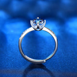 Women's S925 Sterling Silver One Carat Moissanite Ring – Gifts for Her — 2