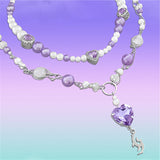 Small design purple pearl love necklace – Jewelry Gift Ideas — 1