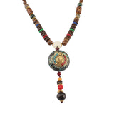 Nepal Pendant Sweater Chain Wooden Prayer Beads – Jewelry Gift Ideas — 5