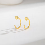 Fashion Silver Love C-shaped Earrings Women – Stylish Gifts — 4