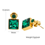 Elegant High Sense Inlaid Zircon Square Women's Ear – Gifts for Her — 6