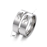 Hot Couple Titanium Steel Ring – Gifts for Couples — 5