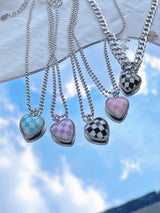 Checkerboard Love Titanium Steel Chain Necklace – Jewelry Gift Ideas — 4