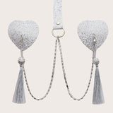 Tassel Breast Pad Chain Sequins Love Heart Chest – Jewelry Gift Ideas — 2