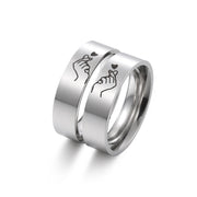 Hot Couple Titanium Steel Ring – Gifts for Couples — 2
