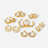 Gold Titanium Steel Chain Ear Ring Ladies – Surprise Gifts — 15
