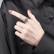 Love Couple Plain Silver Ring Angel Wings – Gifts for Couples — 1