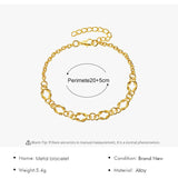 Personalized Knot Metal Adjustable Chain Bracelet – Jewelry Gift Ideas — 3