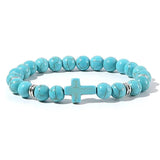 Tigereye White-barked Pine Obsidian Cross Men's – Jewelry Gift Ideas — 17