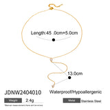 18K Gold Stainless Steel White Drop-shaped – Jewelry Gift Ideas — 5