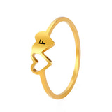 Hollow Out Double Love Ring 18k Real Gold Plating – Jewelry Gift Ideas — 5
