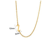 Women's 26 Initial Letter Necklace Simple – Jewelry Gift Ideas — 17