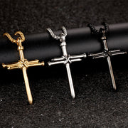Steel Gold Black Color Fashion Mens Iron Nail – Jewelry Gift Ideas — 1