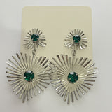 Bohemian Sunflower Heart-shaped Earrings – Gifts for Couples — 5