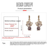 Fashion Flower Zircon Elegant Retro Earrings – Stylish Gifts — 11