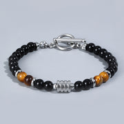 Stainless Steel OT Buckle Tiger-Eye Bracelet Men – Jewelry Gift Ideas — 12