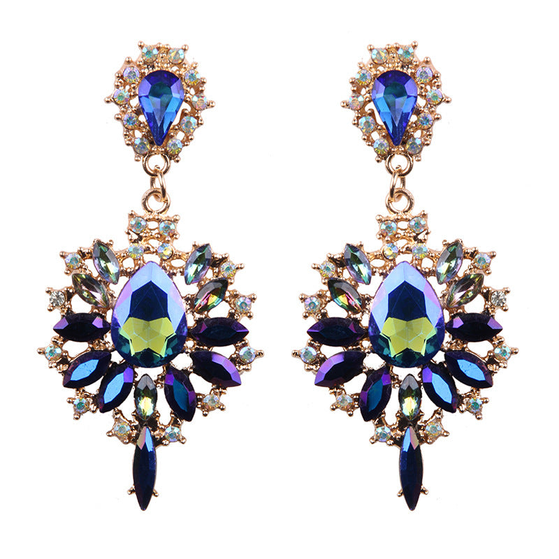 European And American Retro Drop-shaped Gemstone Earrings – Gift Ideas — 1