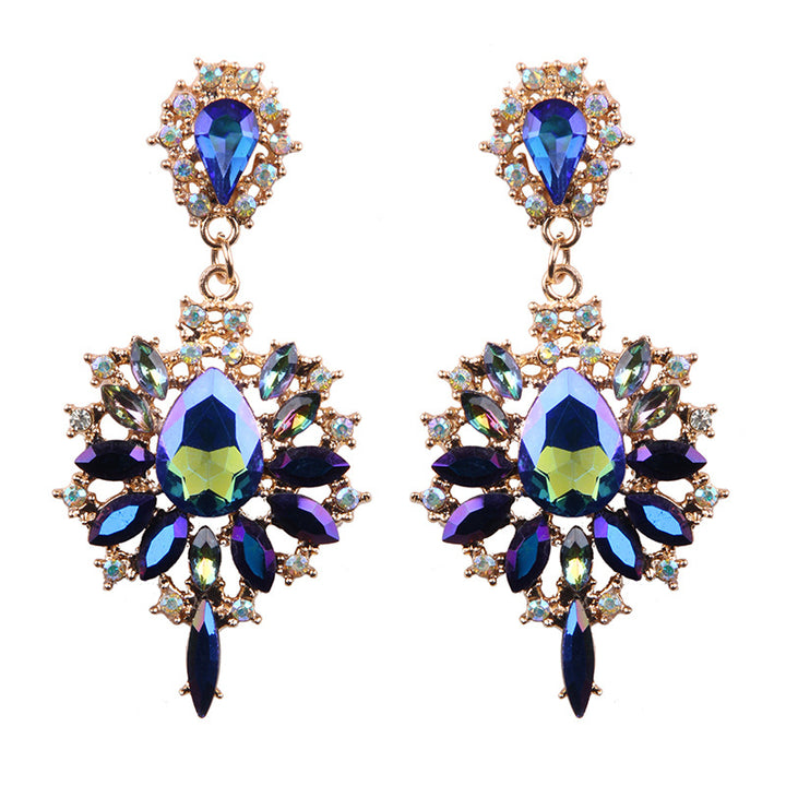 European And American Retro Drop-shaped Gemstone Earrings – Gift Ideas — 1