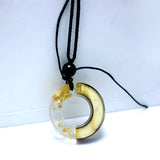 Solid Light Solid Wood Resin Pendant Jade Gold – Jewelry Gift Ideas — 6