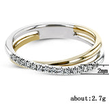 Women's Fashion Simple Two-color Copper Silver-plated – Stylish Gifts — 5
