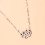 Zen Buddhist Lotus Stainless Steel Pendant – Jewelry Gift Ideas — 4