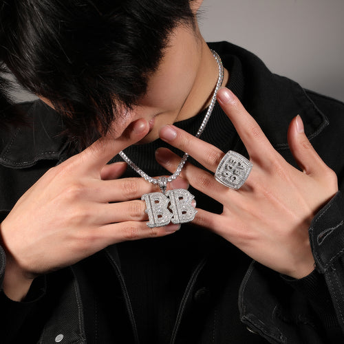 Alphabet Necklace Hip Hop Full Of Diamonds – Jewelry Gift Ideas — 2