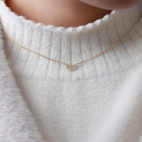 925 Sterling Silver Gold Plated Delicate Heart – Jewelry Gift Ideas — 3