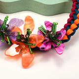 Colored Resin Flower Necklace – Jewelry Gift Ideas — 7