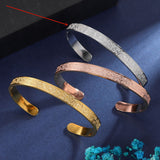 Carved Stainless Steel Bracelet Men Women – Jewelry Gift Ideas — 7