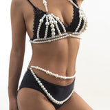 Trendy Bikini Size Beads Chain Multilayer Pearls – Stylish Gifts — 7