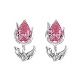 Atmosphere Retro Simple Sweet Tulip Flower Stud – Holiday Gift Ideas — 4