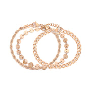 Stainless Steel Cuban Link Chain Twin Bracelet – Jewelry Gift Ideas — 6