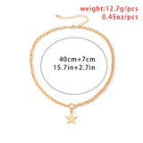 Women's Simple Personality Texture Star Pendant – Jewelry Gift Ideas — 4