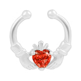 Zircon U Shaped Non Perforated Nose Hoop – Holiday Gift Ideas — 5